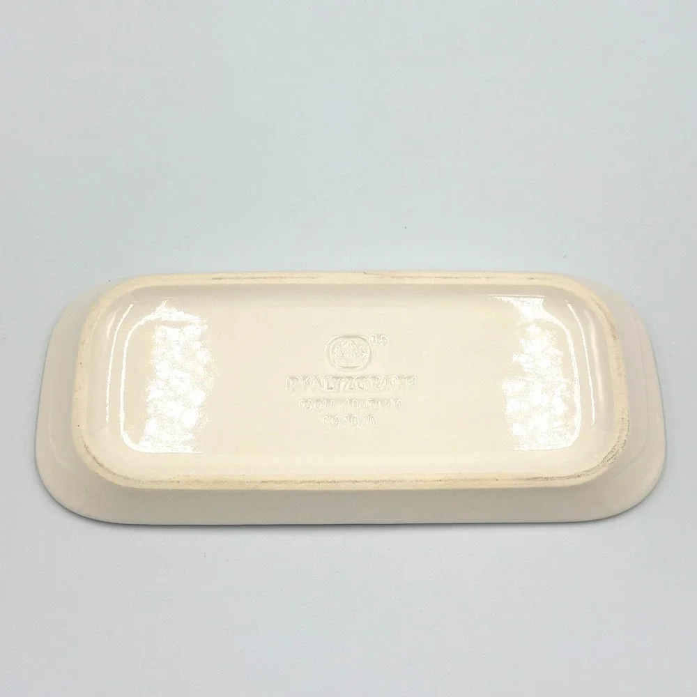 Pfaltzgraff Vtg Stoneware April Pattern 2-piece Butter Dish, Floral, Cottagecore